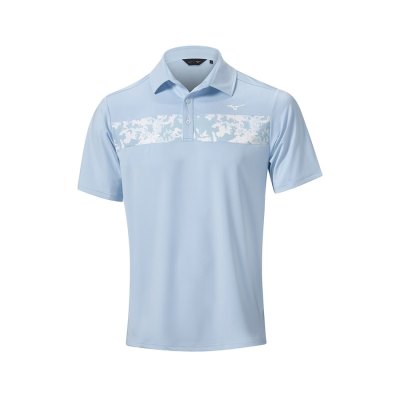 Camisa Polo Mizuno Floral ST Hombre - Azules Claro - Chile M751UJAYBW
